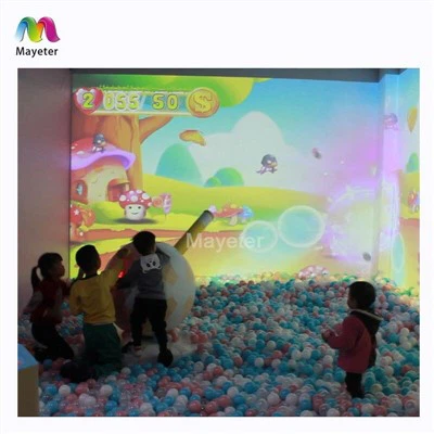 Kids Care Center Interaktiva spel Projektionsprogramvara Rolig inomhuslekplats