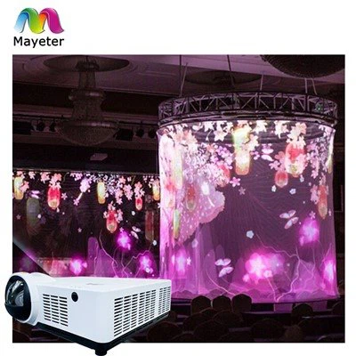 Mesh skärm 3d hologramprojektion