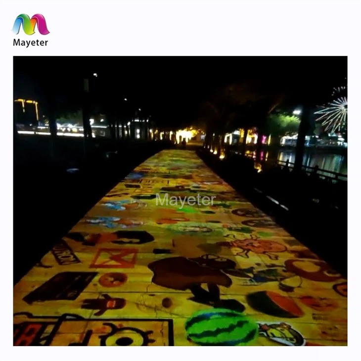 Interactive Floor Projection System Outdoor Advertising Projector